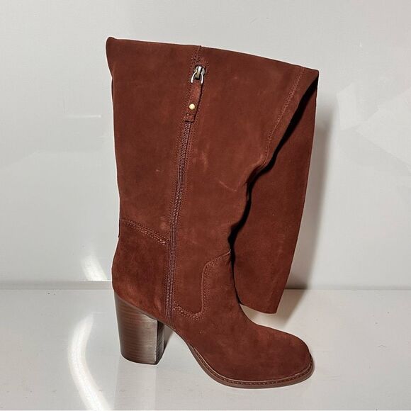 Kelsi Dagger Logan Suede Wide Calf Over the Knee Boots - Picture 7 of 10